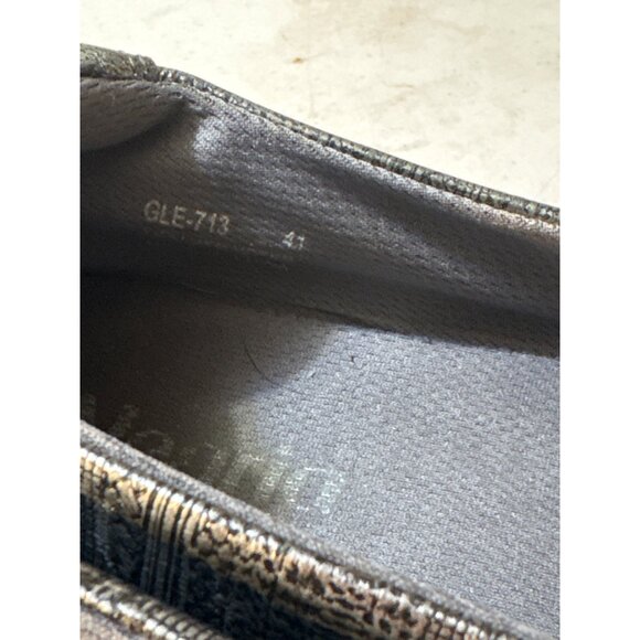 Alegria Metallic Textured Slip-On Loafers Womens Size 10.5 Comfortable Shoes - Picture 4 of 9